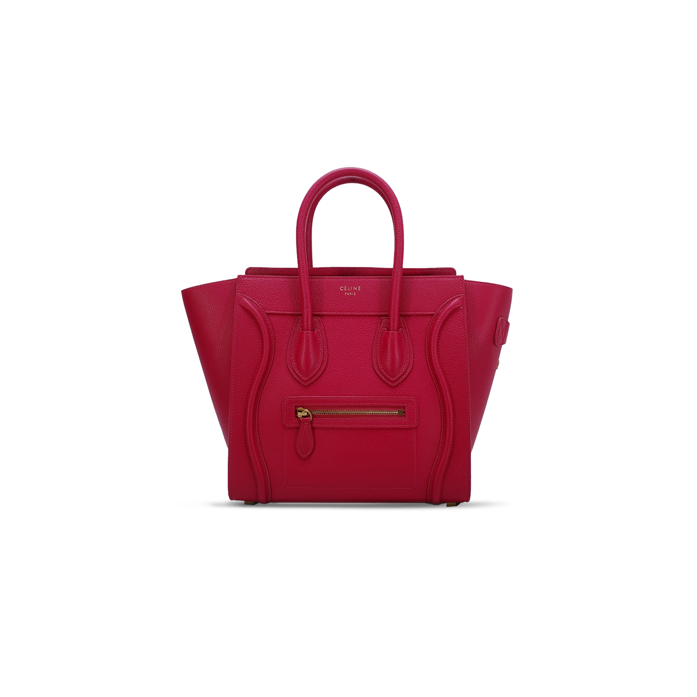 CELINE TOTE IN LUGGAGE MICRO PEBBLED CALFSKIN 167793DRU.38SE (27*27*15cm)